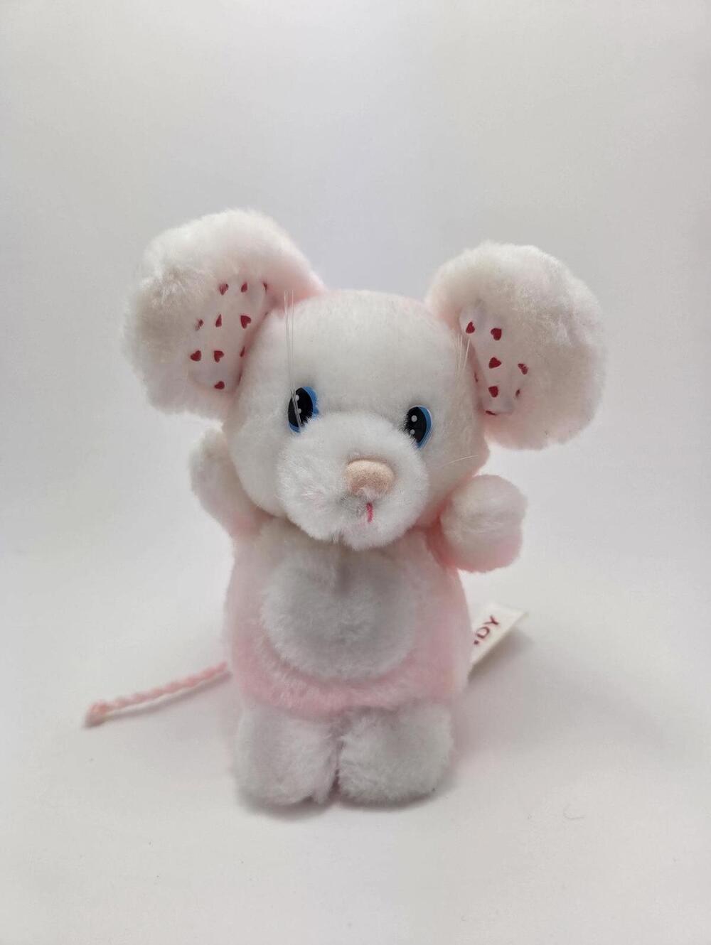 Vintage Russ Berrie "Candy" the Mouse Stuffed Animal Plush Toy (5 inch)